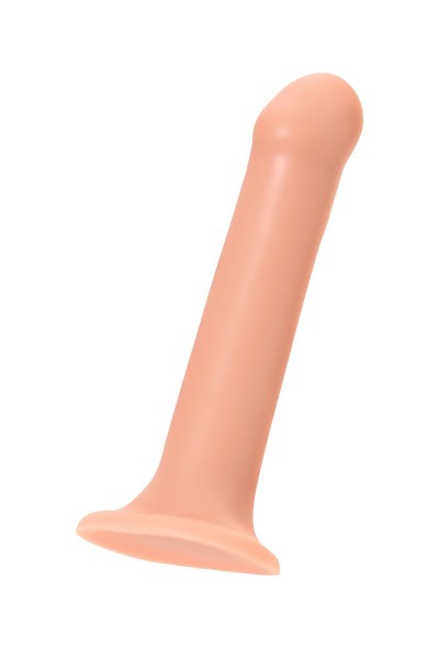 Телесный фаллос на присоске Silicone Bendable Dildo L - 19 см.