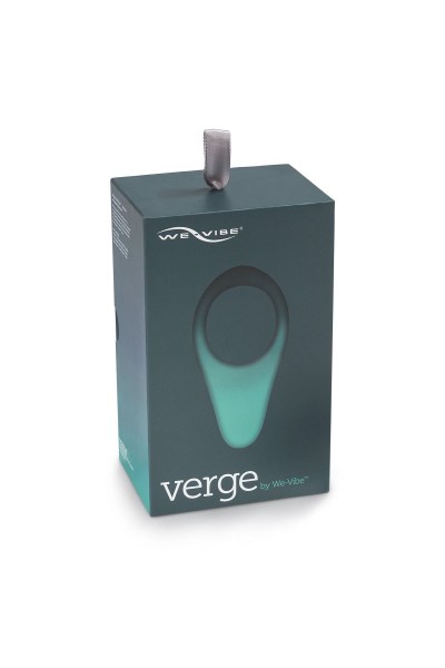 Чёрное эрекционное виброкольцо We-vibe Verge