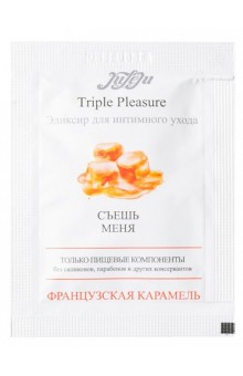 Эликсир для интимного ухода Triple Pleasure  Французская карамель  - 3 мл.