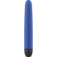 Синий классический вибратор Bgood Classic - 18 см.