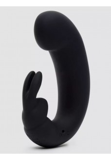 Черный мини-вибратор  кролик  Sensation Rechargeable G-Spot Rabbit Vibrator - 11,4 см.