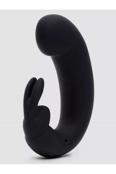 Черный мини-вибратор  кролик  Sensation Rechargeable G-Spot Rabbit Vibrator - 11,4 см.