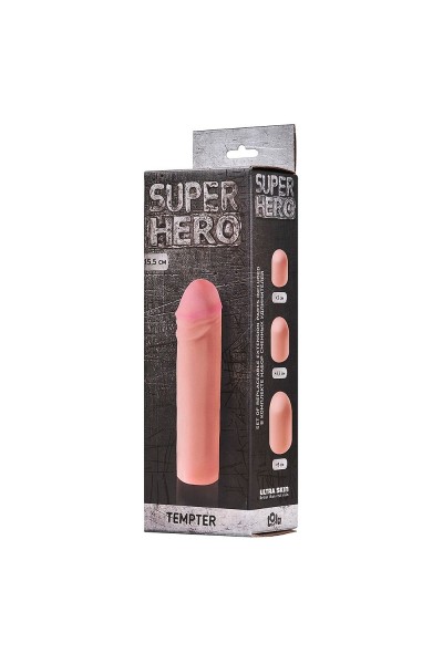 Фаллоудлинитель SUPER HERO Tempter - 16 см.