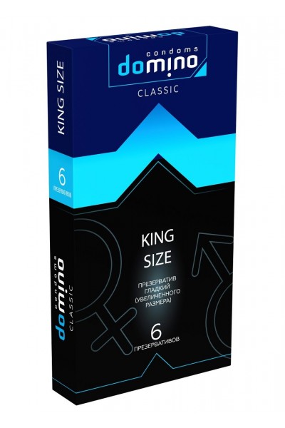 Презервативы увеличенного размера DOMINO Classic King size - 6 шт.