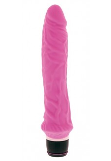 Розовый вибратор-реалистик PURRFECT SILICONE CLASSIC 8.5INCH PINK - 21,5 см.