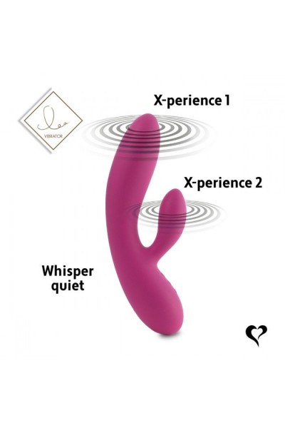 Розовый вибратор-кролик Lea Rabbit Vibrator - 20,2 см.