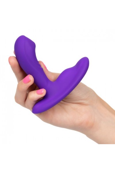 Фиолетовый вибромассажёр простаты Silicone Remote Pinpoint Pleaser