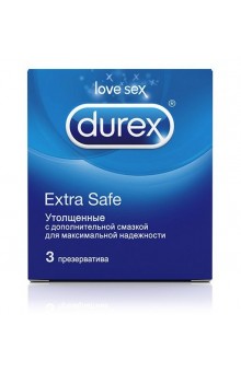 Утолщённые презервативы Durex Extra Safe - 3 шт.