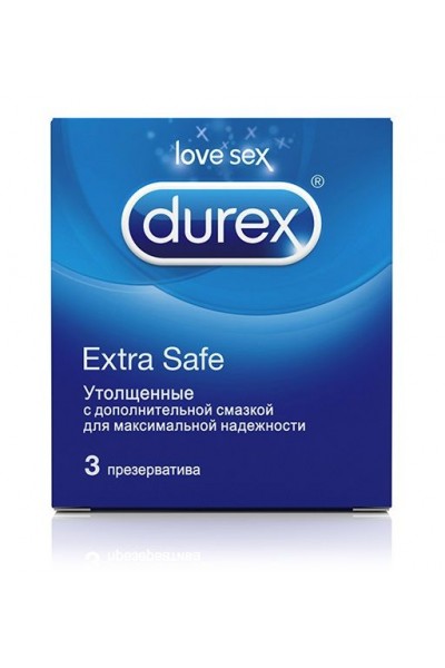 Утолщённые презервативы Durex Extra Safe - 3 шт.