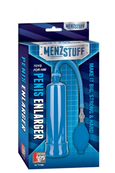 Синяя вакуумная помпа MENZSTUFF PENIS ENLARGER