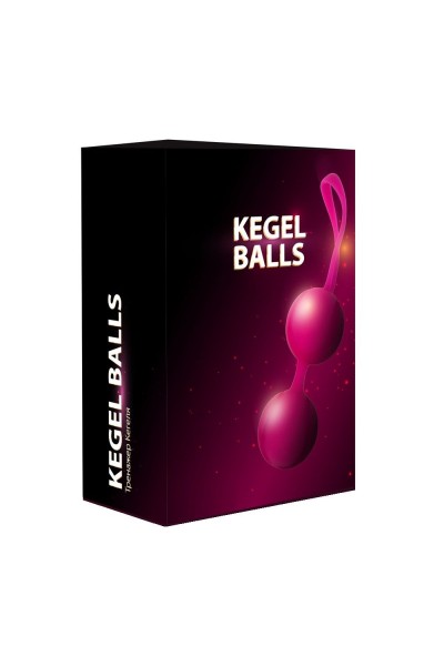 Ярко-розовый набор для тренировки вагинальных мышц Kegel Balls