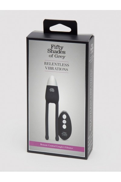 Черный вибратор для пар Relentless Vibrations Remote Couples Vibrator