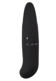 Черный вибратор Powerful Invigorate G-Spot - 12,5 см.