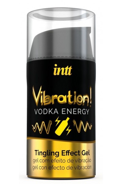 Жидкий интимный гель с эффектом вибрации Vibration! Vodka Energy - 15 мл.