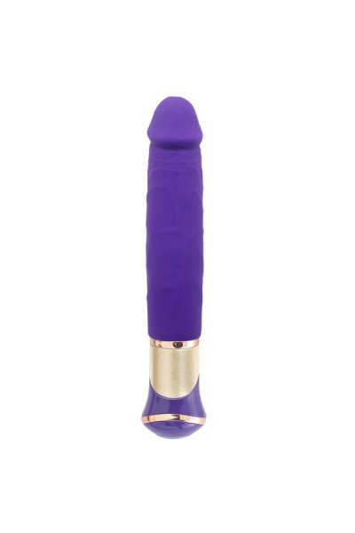 Фиолетовый вибратор ECSTASY Deluxe Rowdy Dong - 21,5 см.