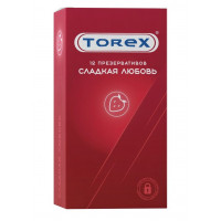 Презервативы Torex  Сладкая любовь  с ароматом клубники - 12 шт.
