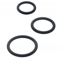 Набор из 3 чёрных эрекционных колец