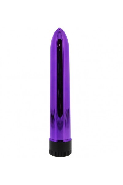 Фиолетовый классический вибратор KRYPTON STIX 7 MASSAGER - 17,8 см.