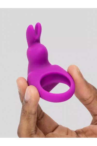 Фиолетовое эрекционное виброкольцо Happy Rabbit Cock Ring Kit