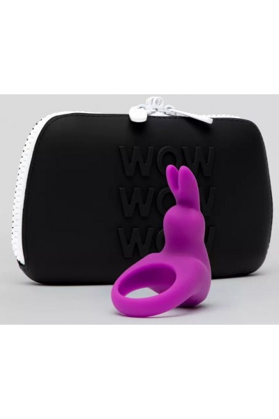 Фиолетовое эрекционное виброкольцо Happy Rabbit Cock Ring Kit