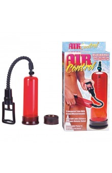 Вакуумная помпа с двумя сменными насадками NEW STAY HARD PUMP CLEAR RED