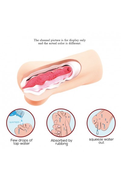 Компактный мастурбатор-вагина с эффектом смазки