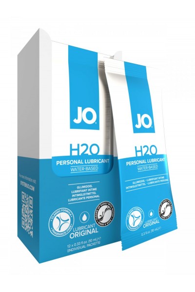 Лубрикант на водной основе JO Personal Lubricant H2O - 12 саше по 10 мл.