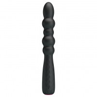 Черный гнущийся вибратор Monroe - 18,5 см.