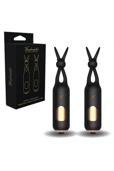 Черные вибростимуляторы для массажа сосков Vibrating Nipple Stimulators