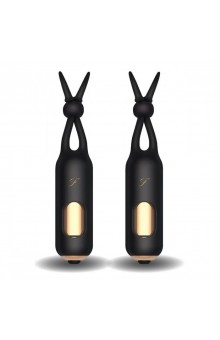 Черные вибростимуляторы для массажа сосков Vibrating Nipple Stimulators