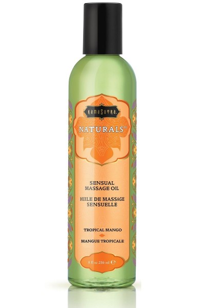 Массажное масло Naturals Tropical Mango с ароматом манго - 236 мл.