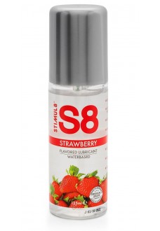 Смазка на водной основе S8 Flavored Lube со вкусом клубники - 125 мл.