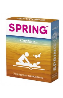 Контурные презервативы SPRING CONTOUR - 3 шт.