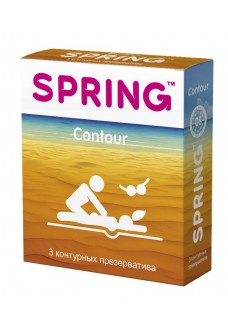 Контурные презервативы SPRING CONTOUR - 3 шт.