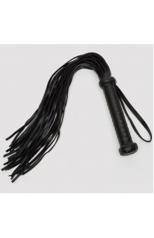 Черный кожаный флоггер Bound to You Faux Leather Flogger - 63,5 см.