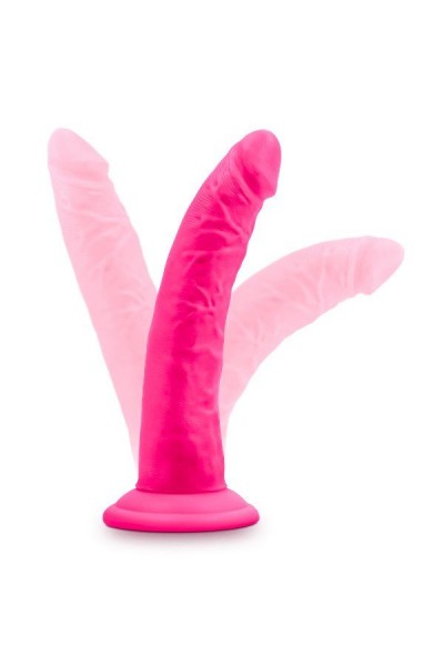 Розовый фаллоимитатор 7.5 Inch Silicone Dual Density Cock - 19 см.