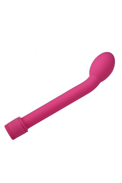 Ярко-розовый вибромассажер G-SPOT VIBRATOR - 21 см.