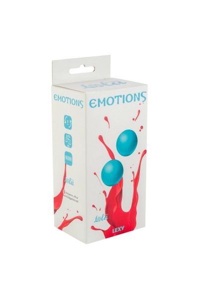 Голубые вагинальные шарики без сцепки Emotions Lexy Large