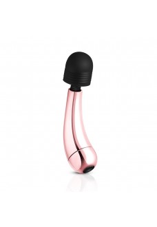 Золотисто-черный мини-вибратор Mini Curve Massager - 13 см.