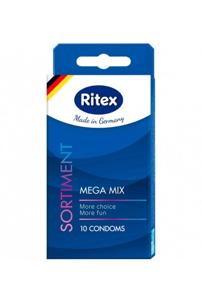 Микс презервативов RITEX SORTIMENT - 10 шт.