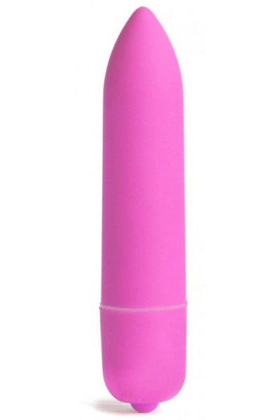 Розовая вибропуля X-Basic Long Bullet 10 speeds - 9 см.