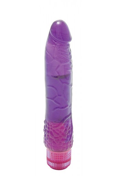 Водонепроницаемый фиолетовый вибромассажер H2O PATRIOT WATERPROOF VIBRATOR - 19 см.