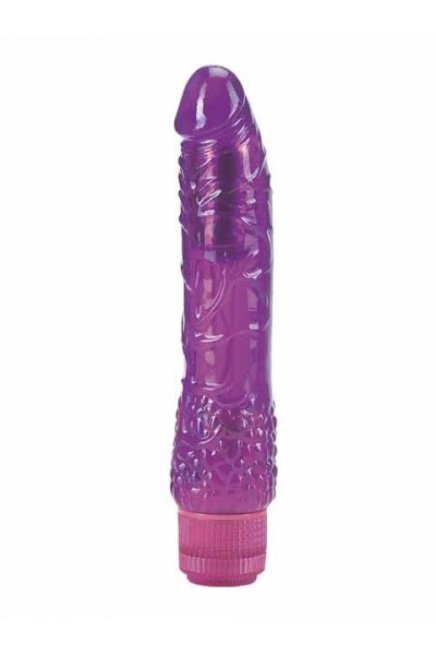 Водонепроницаемый фиолетовый вибромассажер H2O PATRIOT WATERPROOF VIBRATOR - 19 см.