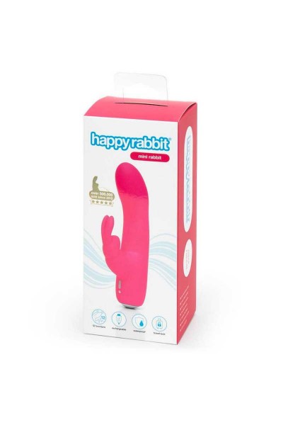 Розовый вибратор-кролик Rechargeable Mini Rabbit Vibrator - 15,2 см.