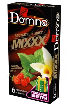 Ароматизированные презервативы DOMINO  Ароматный микс  - 6 шт.