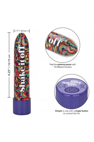 Мини-вибратор Shake It Off Powerful Mini Vibrator - 12,75 см.