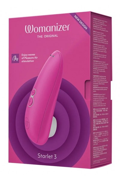 Розовый клиторальный стимулятор Womanizer Starlet 3