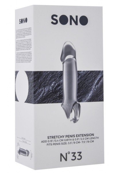 Прозрачная насадка с подхватом Stretchy Penis Extension No.33