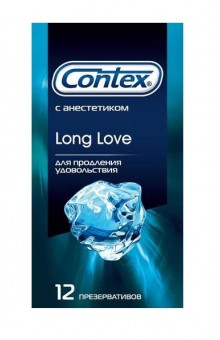 Презервативы с продлевающим эффектом Contex Long Love - 12 шт.