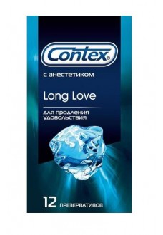 Презервативы с продлевающим эффектом Contex Long Love - 12 шт.